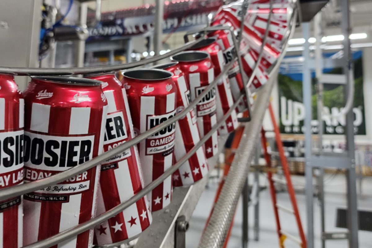 Hoosier Gameday Lager is now available at all Upland locations.