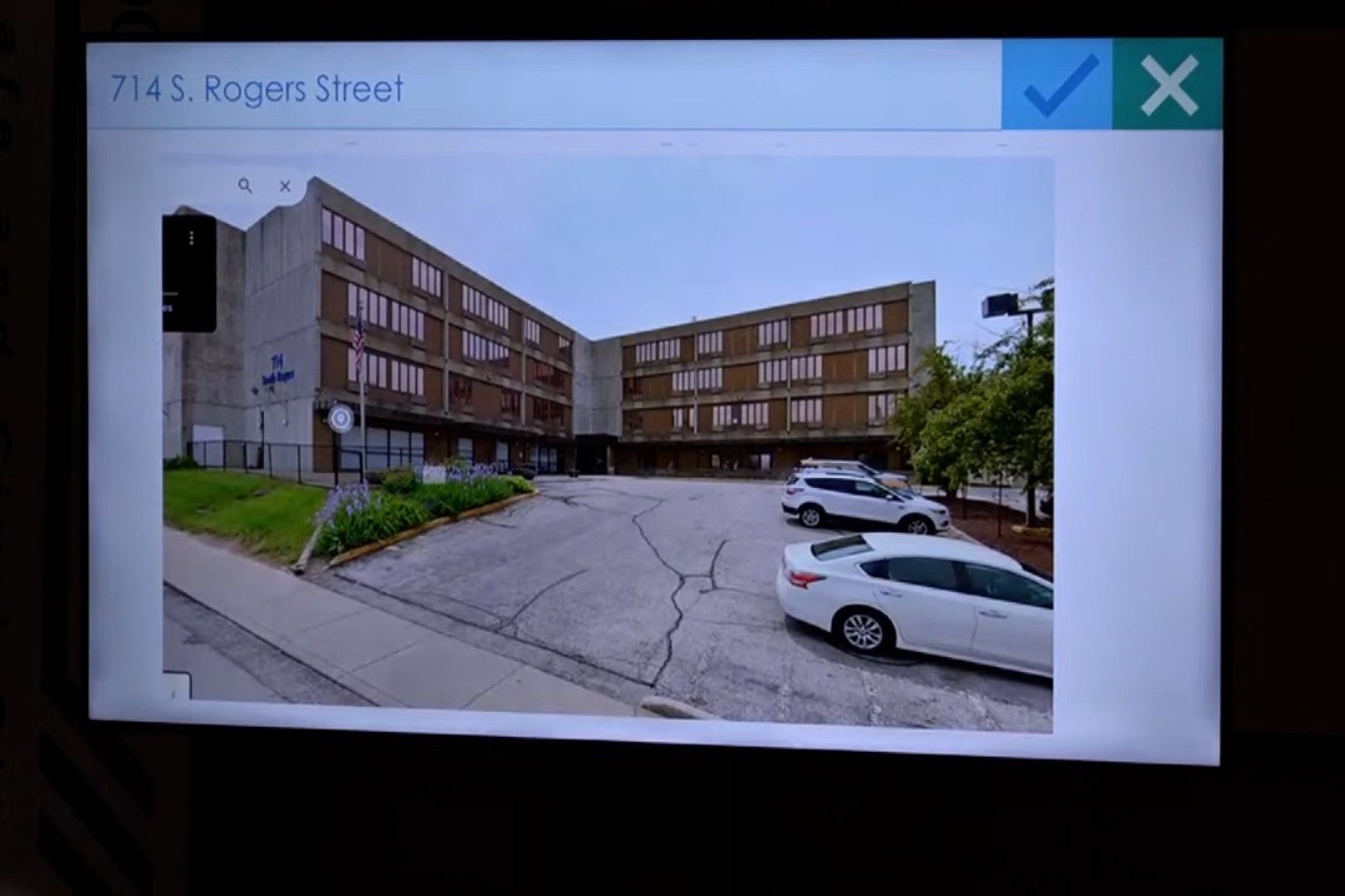 Screenshot of a potential future site for the Bloomington Police Headquarters