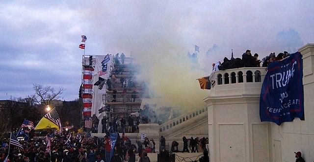 Jan 6 riot at the U.S. Capitol; crowds and teargas