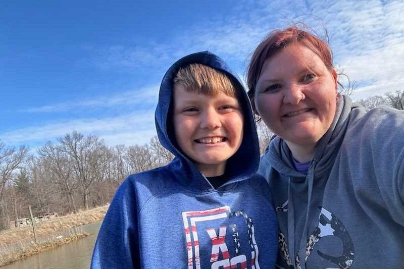 Allison McCammon and son