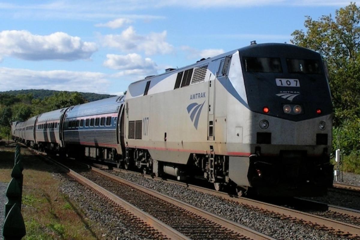 Amtrak canceled distance trains but is woking to bring them back today. Passenger train departs south Wednesday, Sept. 14, 2022, in Chicago. 