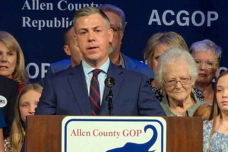 Banks at Allen County GOP headquarters