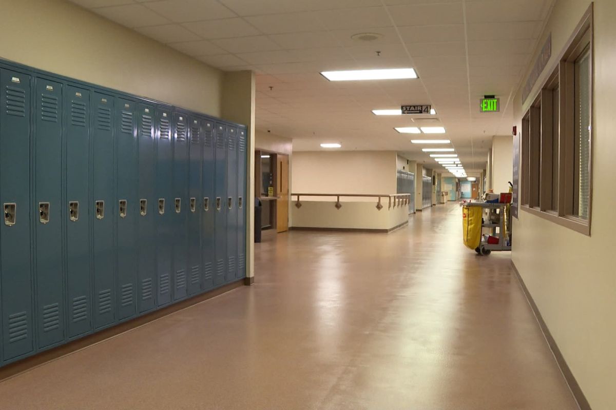 Bedford high school hallway