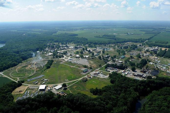 Camp Atterbury and the Muscatatuck Urban Training Center in an aerial photo from 2012.