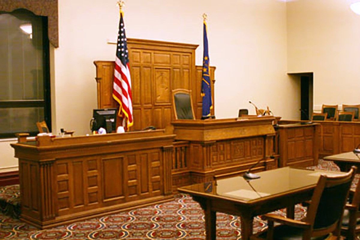 Circuit court 1 Noble County Indiana courtroom