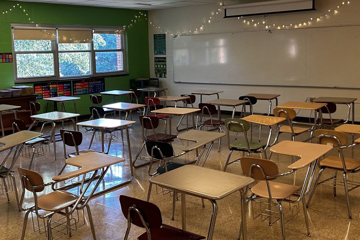 empty classroom