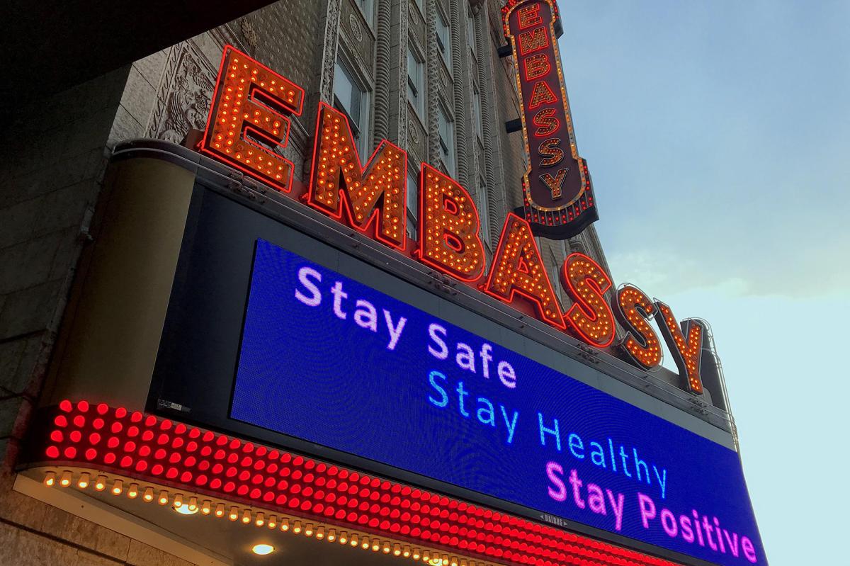 embassy theatre sign