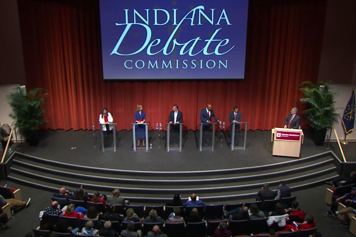 governor debate stage