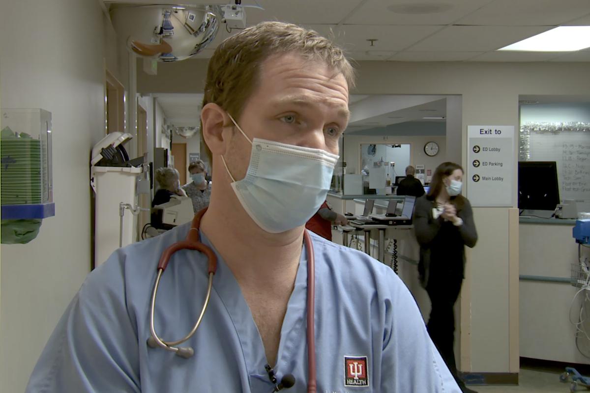 IU Heath Bloomington emergency room physician Dr. Andrew Watters.