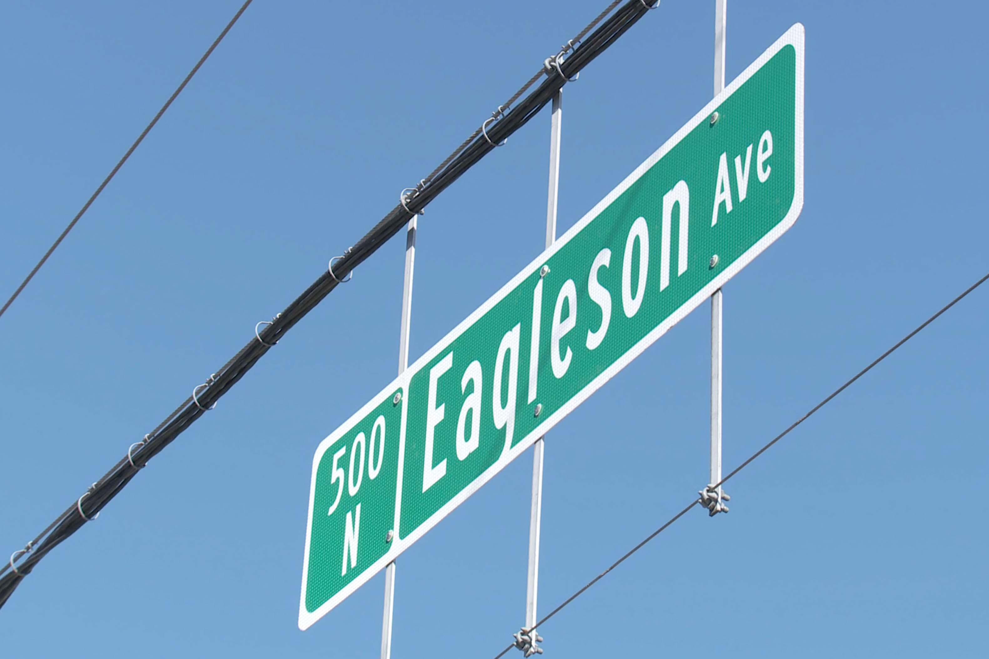 Eagleson Avenue sign 