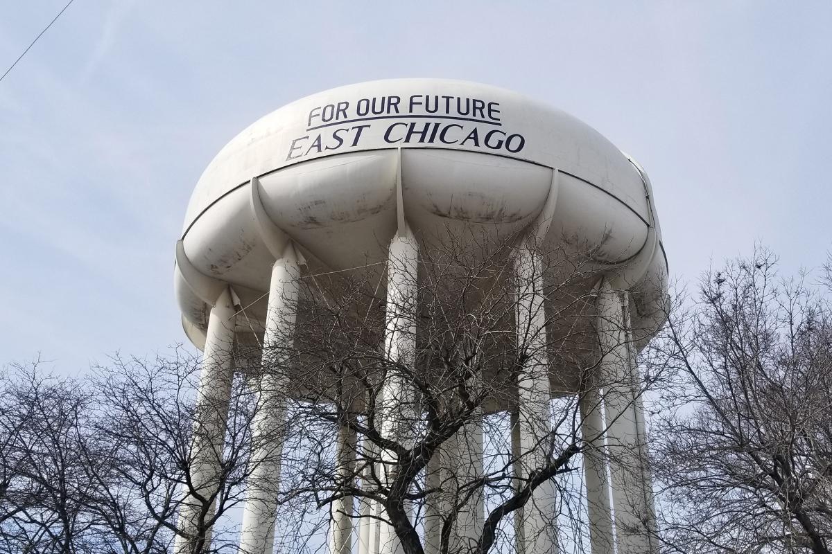 The East Chicago water tower.