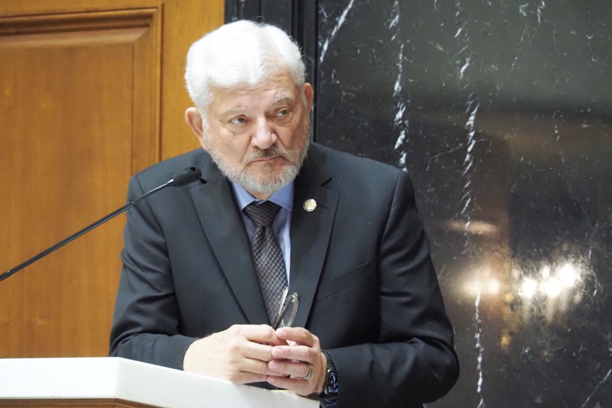 Rep. Ed Soliday, R-Valparaiso, listens during an interim committee on Thursday, Oct. 24, 2024.