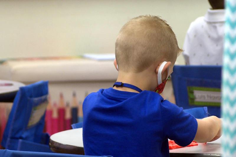The state said Indiana schools' slight student increase comes largely from a 5.25 percent boost in kindergarten enrollment this school year.