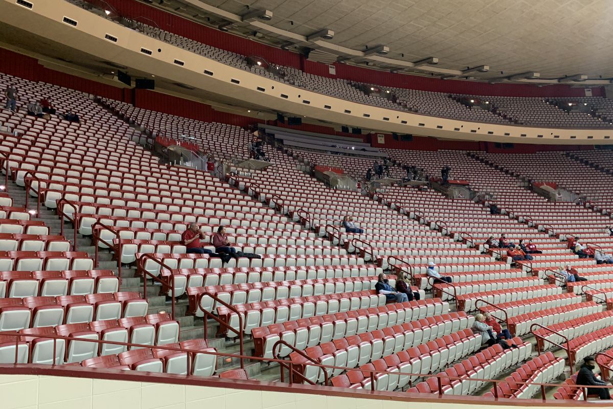 An empty Assembly Hall.