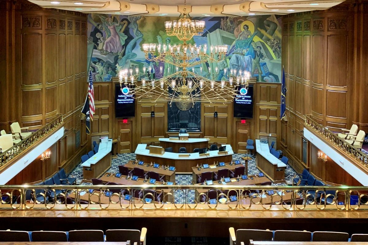 The Indiana House Chamber.
