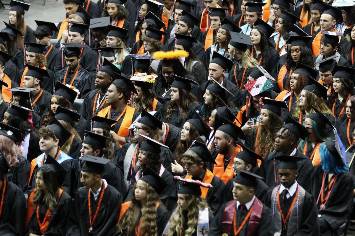 Zephyrhills High School graduation 2022 in Pasco County, Florida, taken June 9, 2022