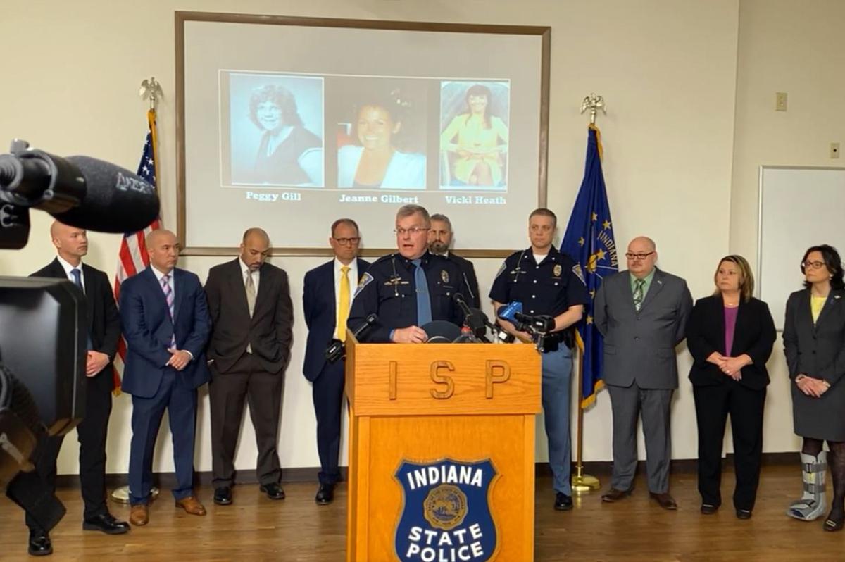 Indiana State Police news conference on I-65 killer