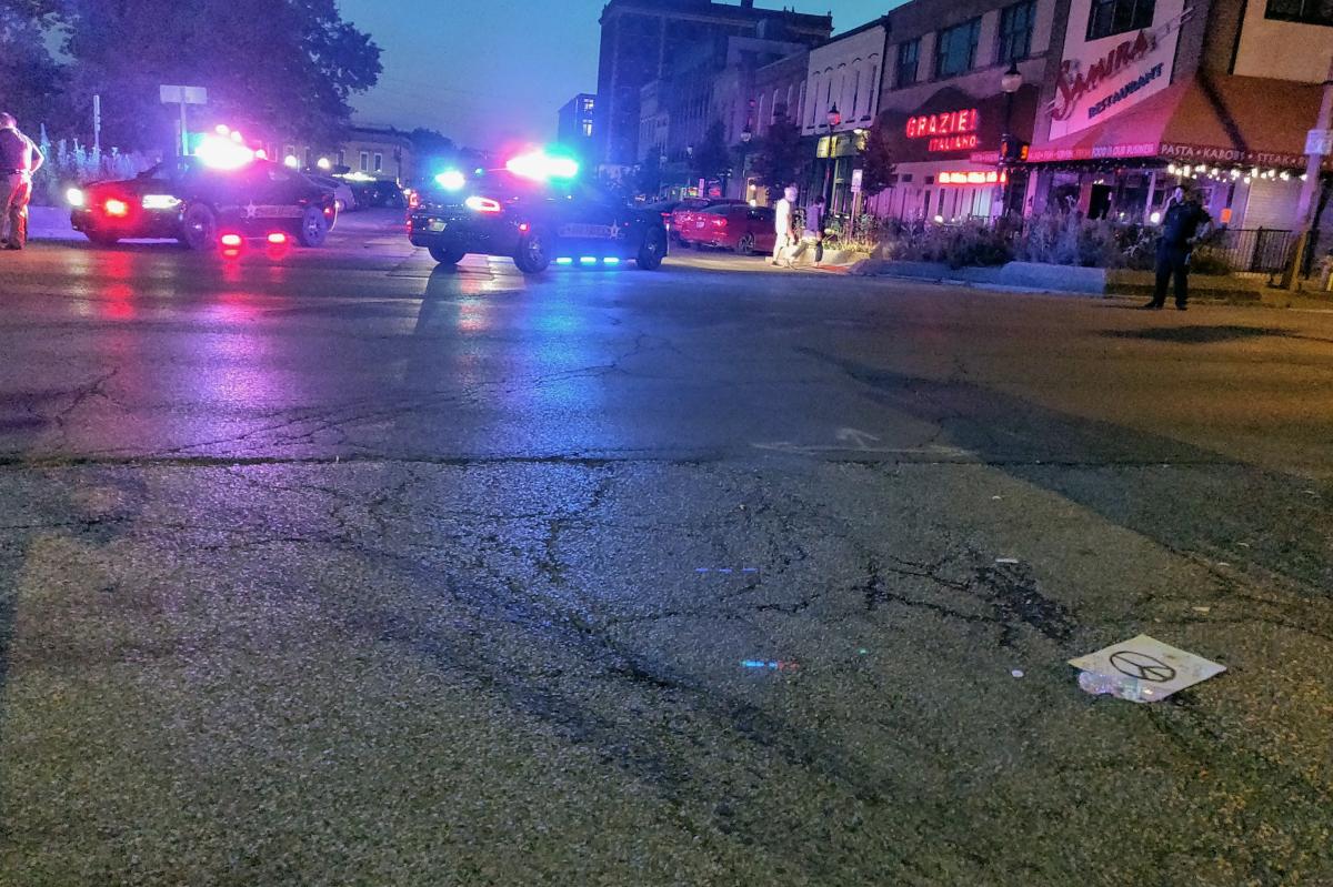Aftermath of hit-and-run in Bloomington