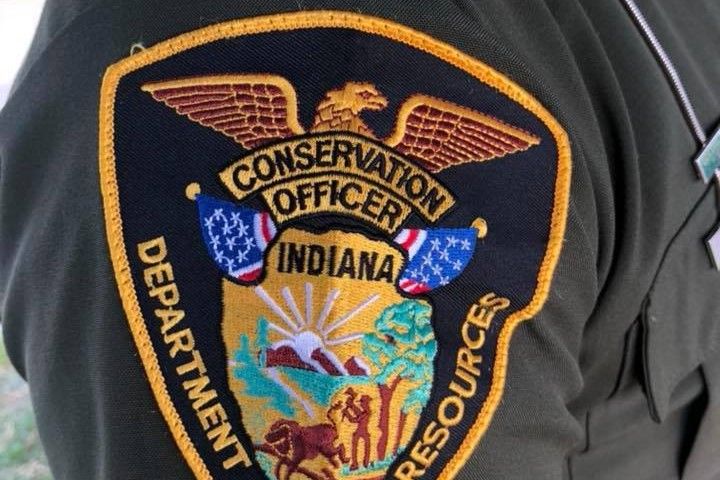 Indiana Department of Natural Resources officer arm badge 