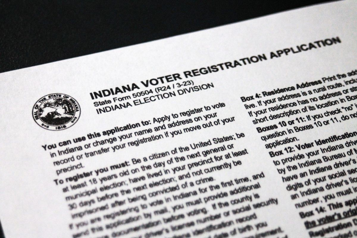 Indiana voter registration form