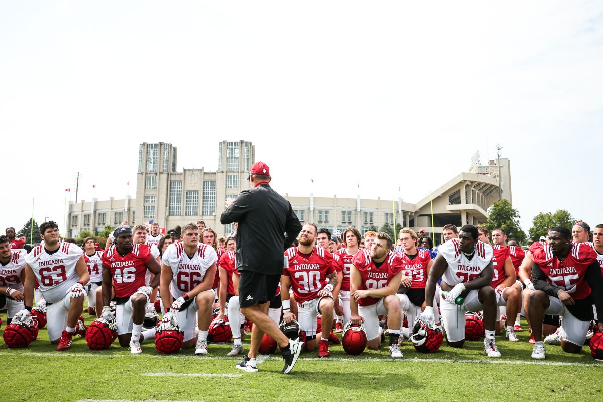 The 2021-22 IUFB team's first day of fall camp.