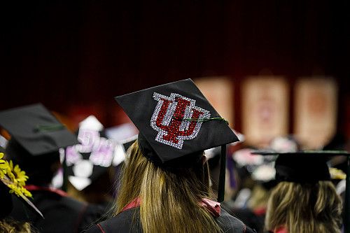 Indiana students at graduation