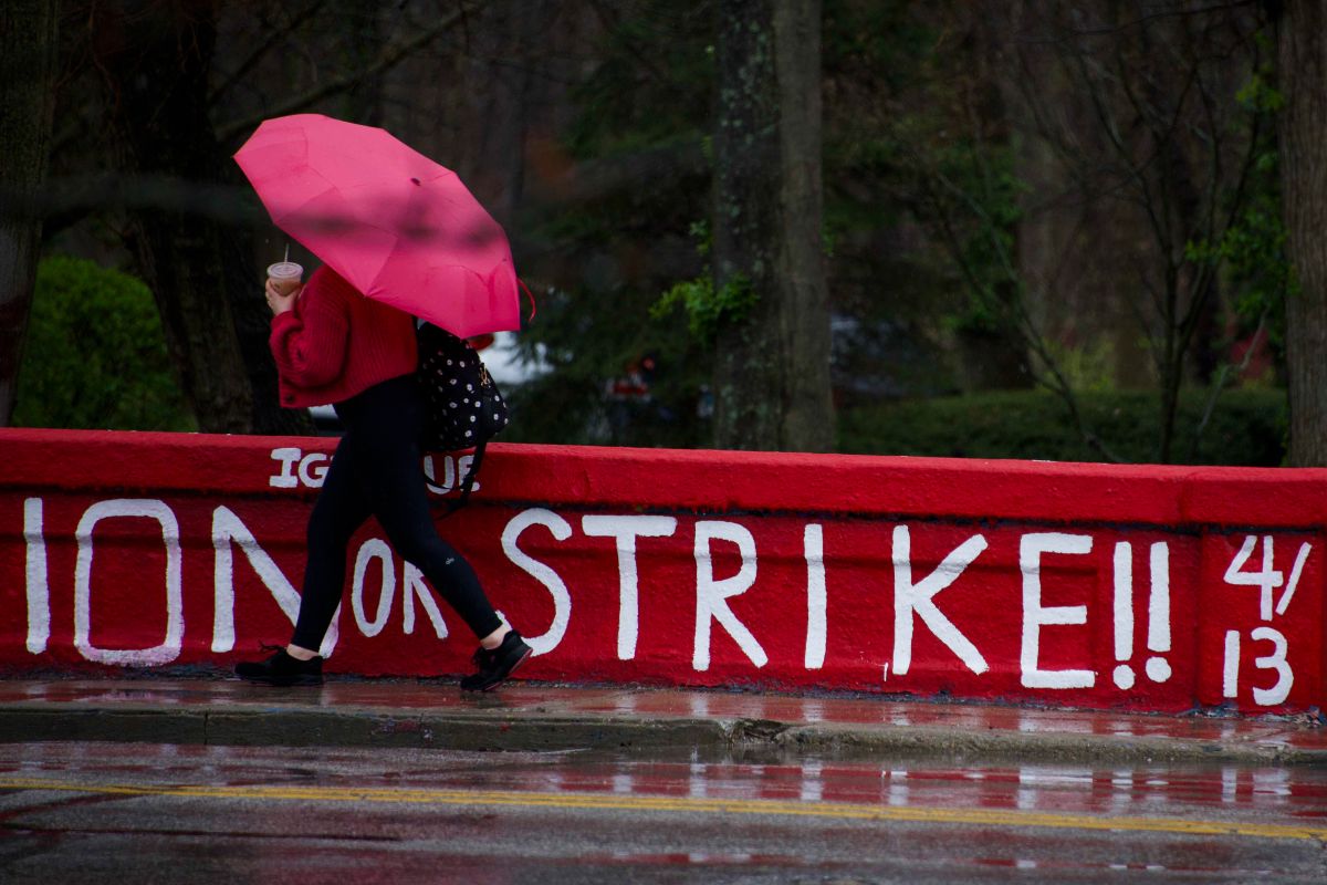 Organizers hope to have 700 people, including undergraduates and faculty, on the picket lines Thursday at multiple places on campus. In-person events were postponed Wednesday due to inclement weather.