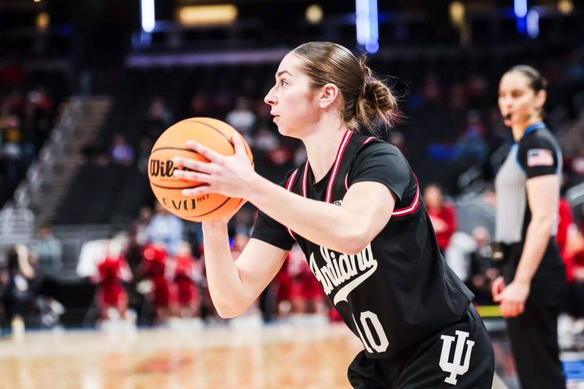 Indiana's Shay Ciezki scored 17 points in Thursday's win over Oregon in the Big Ten Women's Tournament in Indianapolis.