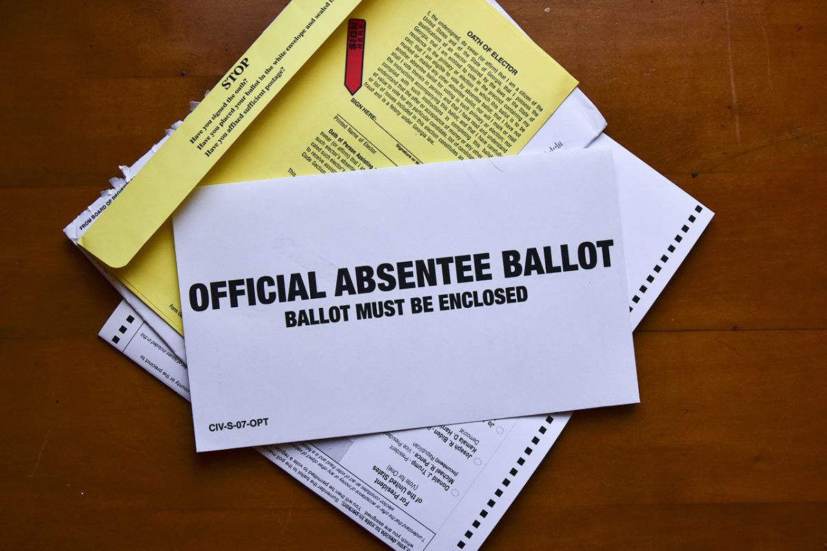 absentee mail-in ballot
