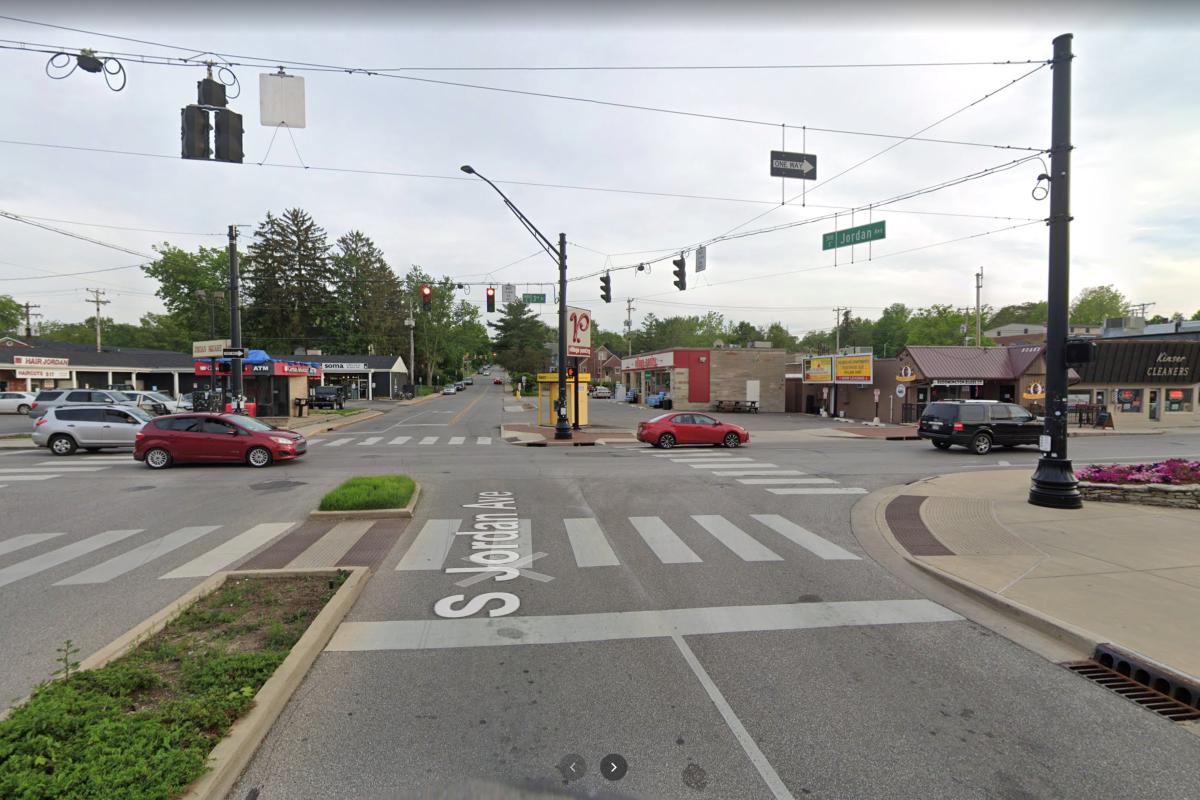 A street view of the Jordan Avenue and Third Street intersection.