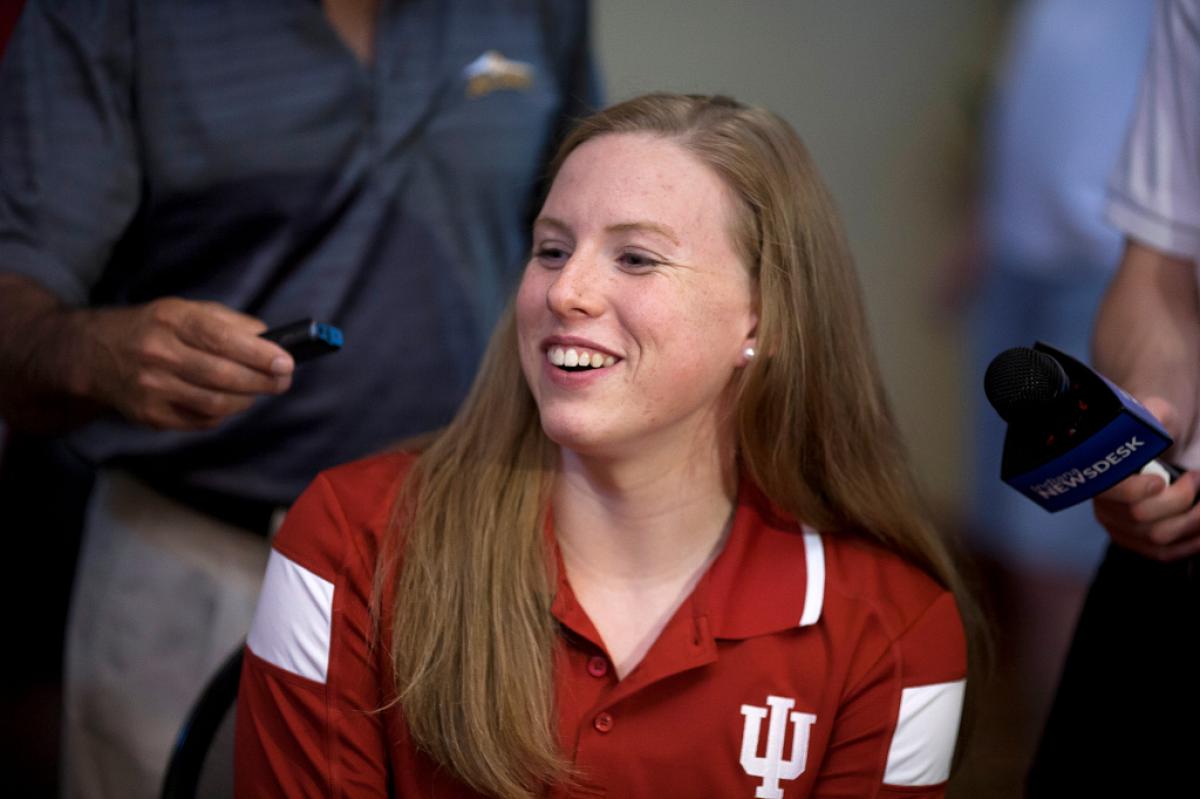 Former IU swimmer Lilly King