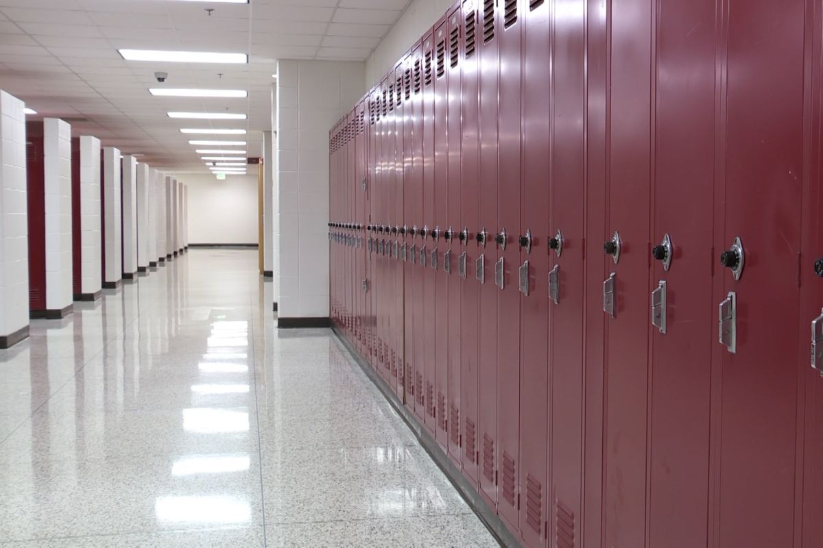 lockers at Bloomington High School North