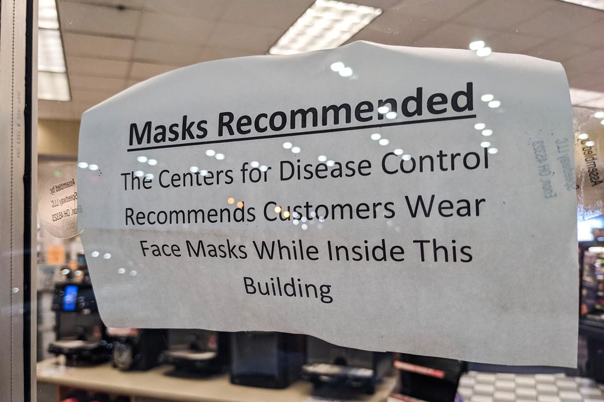 masks sign