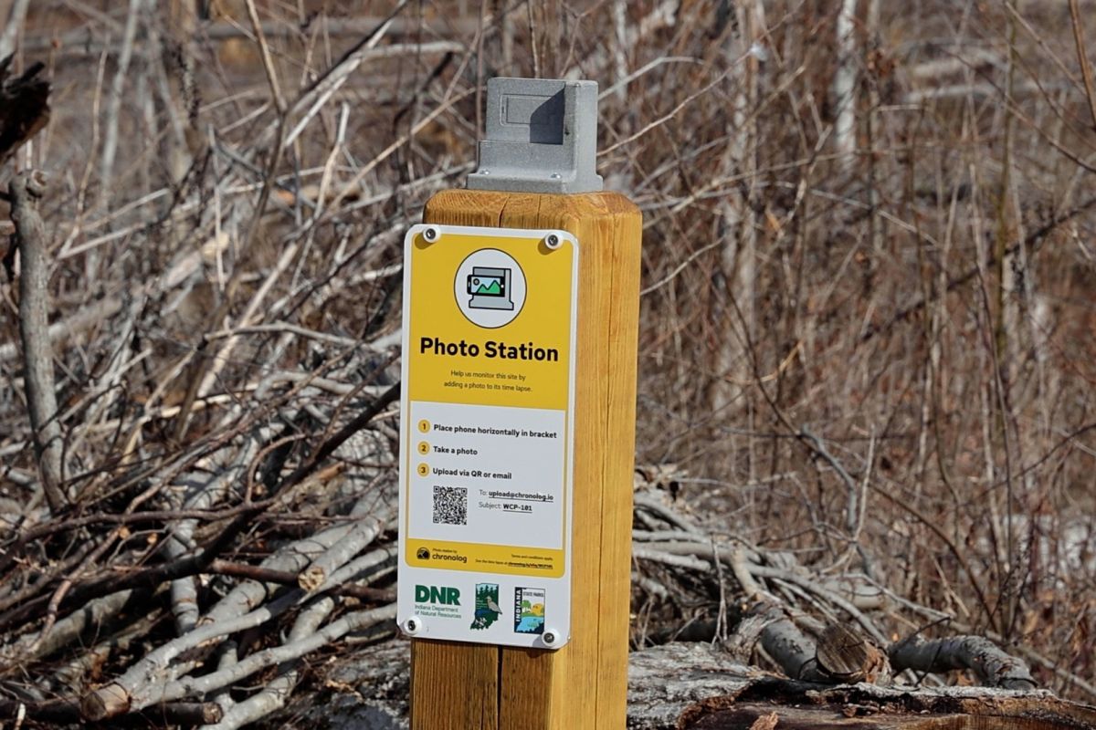 The photo station in McCormick's Creek State Park.