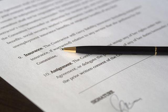 An insurance contract.