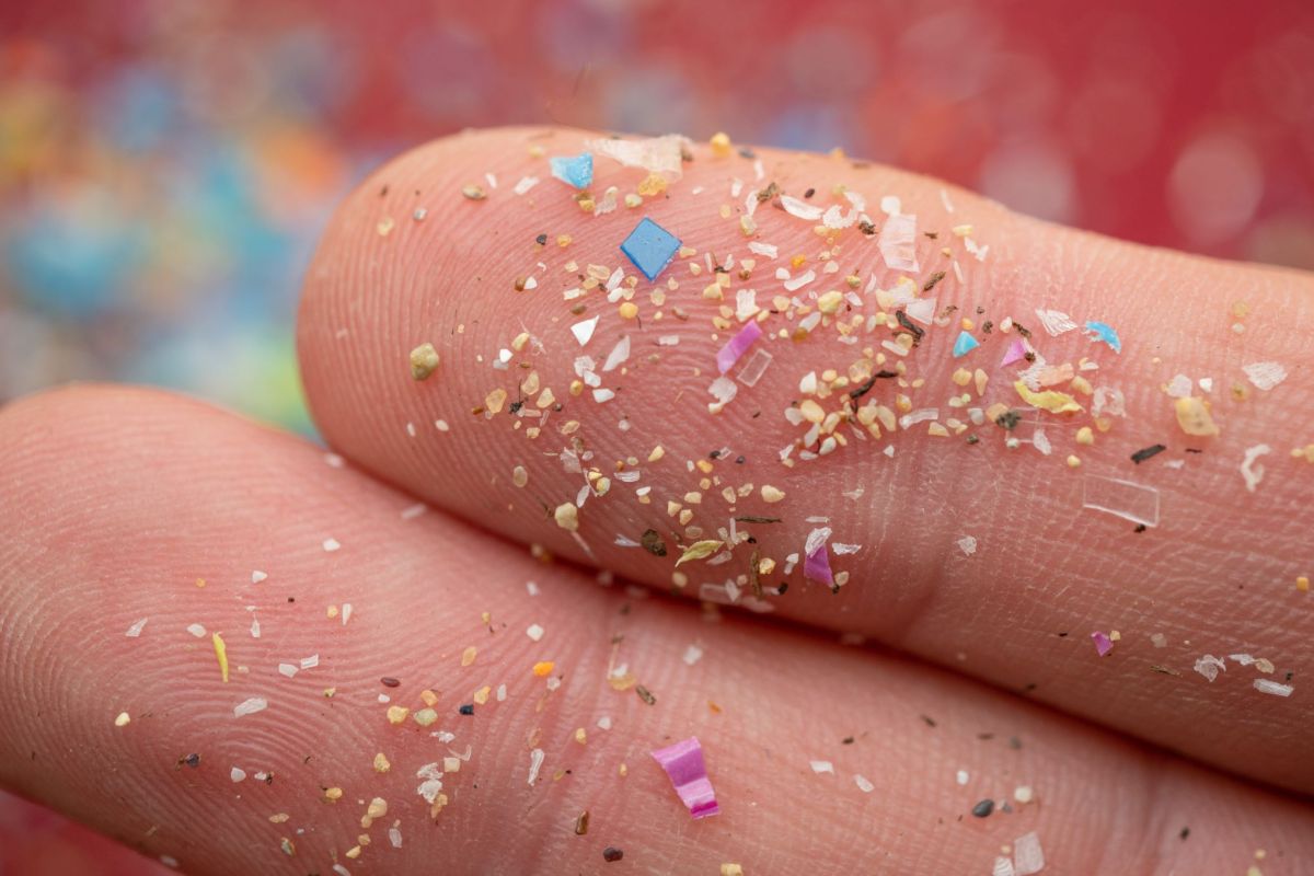 microplastics stock image