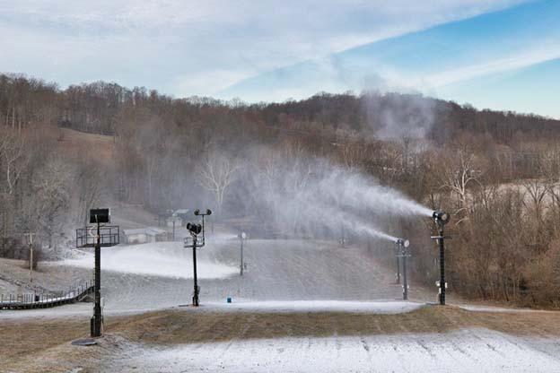 Paoli Peaks is already making snow to get ready to open for their winter activities.