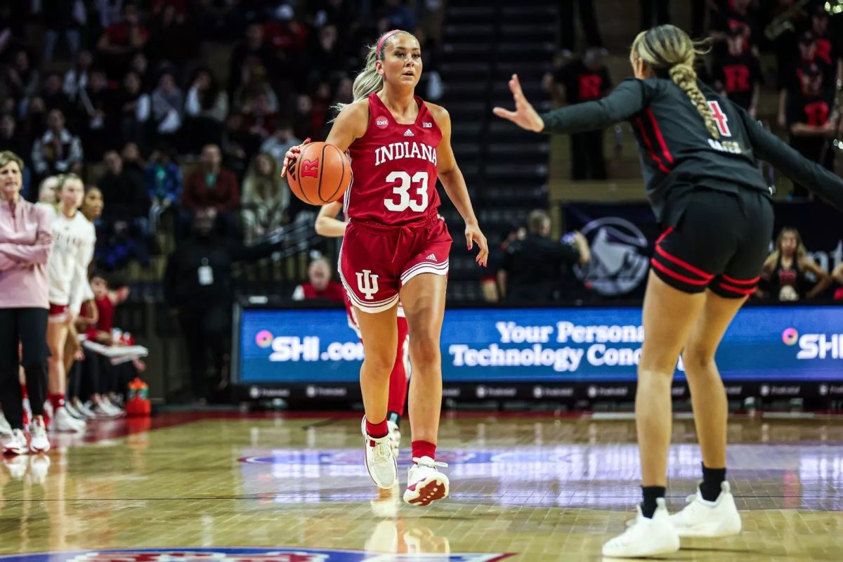 senior guard Sydney Parrish added a double-double with a 66-56 win over Rutgers on Dec. 9, 2023