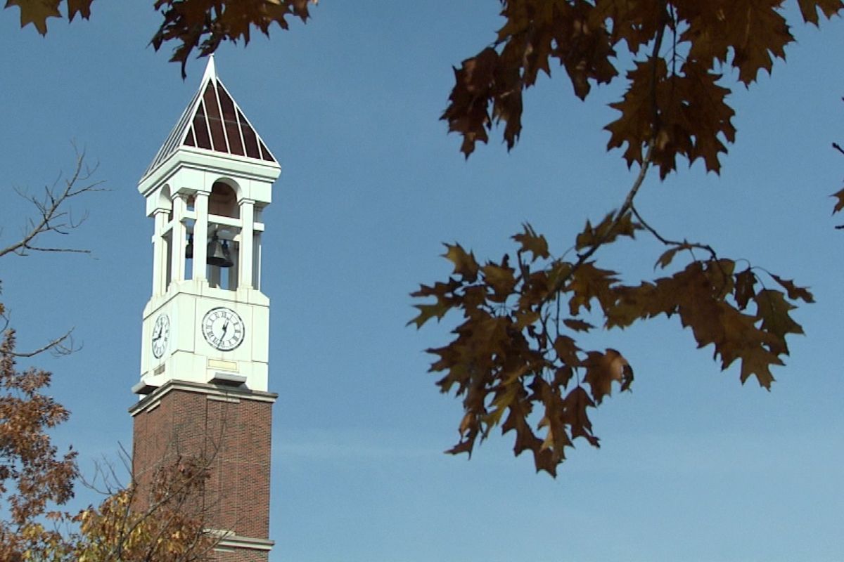 The Purdue clock tower.