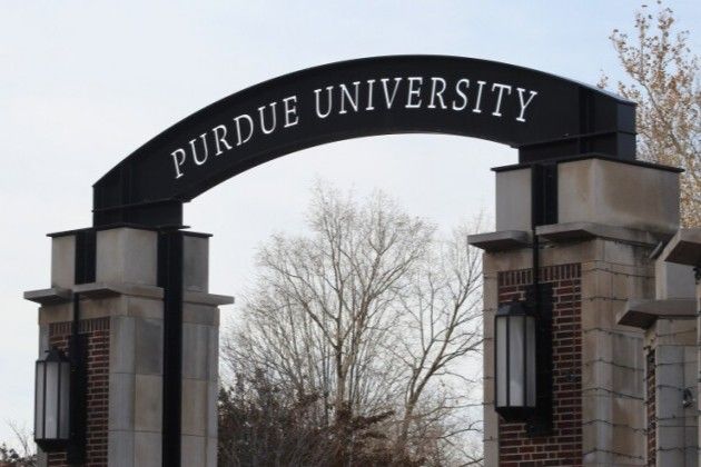 Purdue University sign