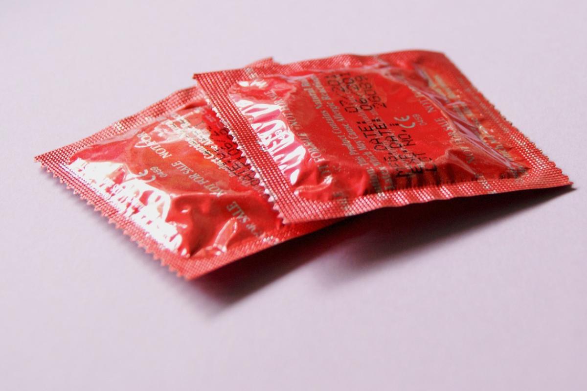 condoms in wrappers