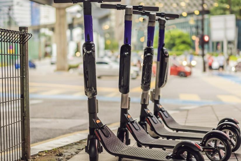 Non-rentable e-scooters reported stolen.