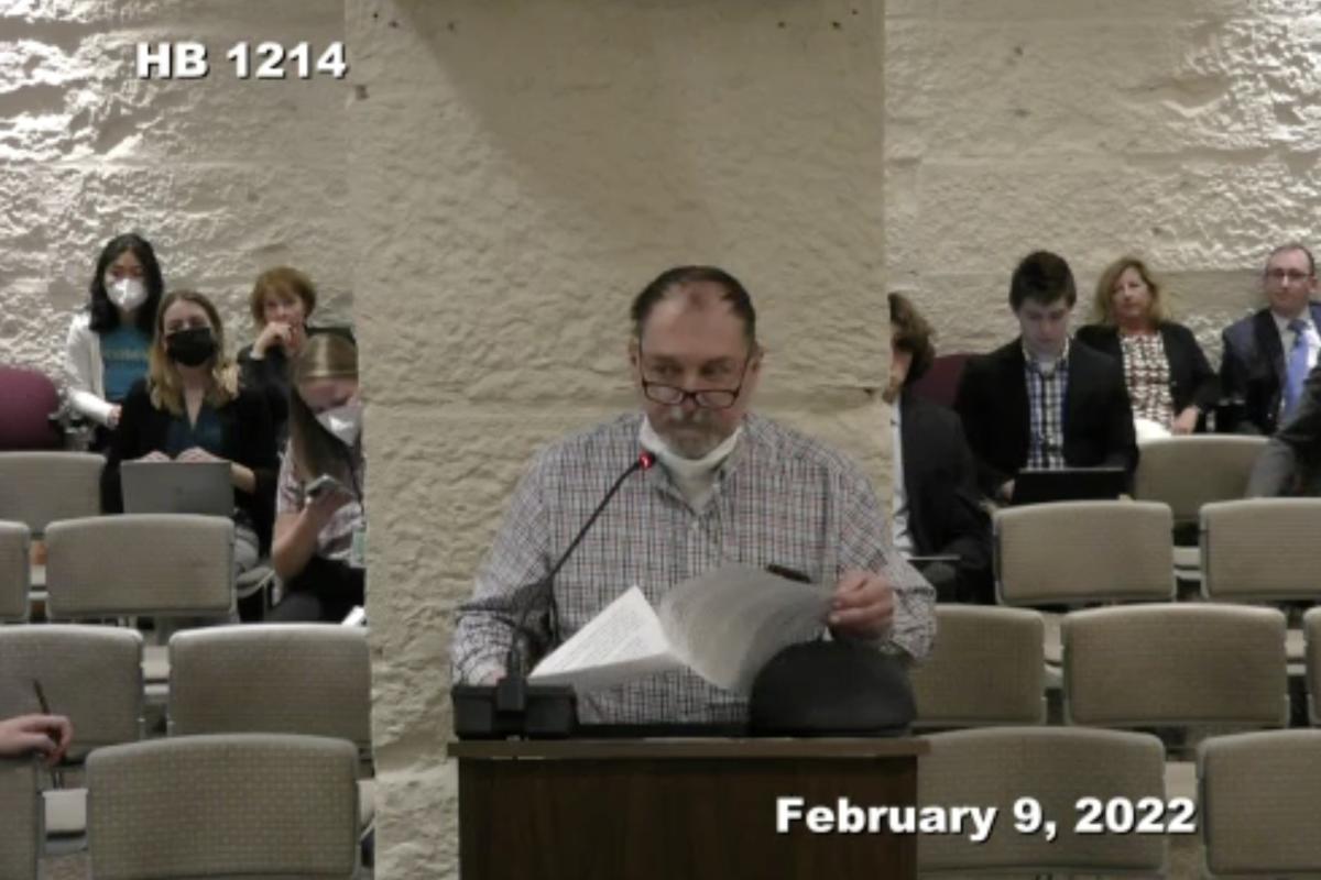 Randy Shelton testifies in favor of HB1214