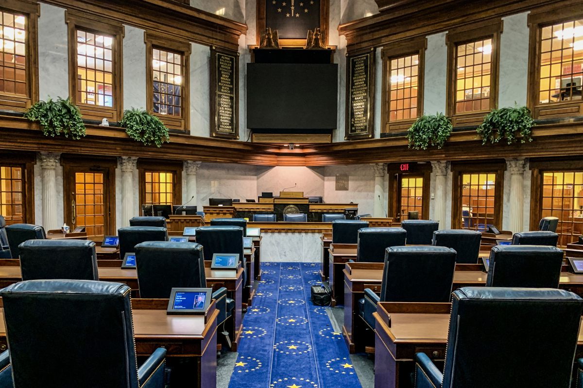 The Senate chamber.