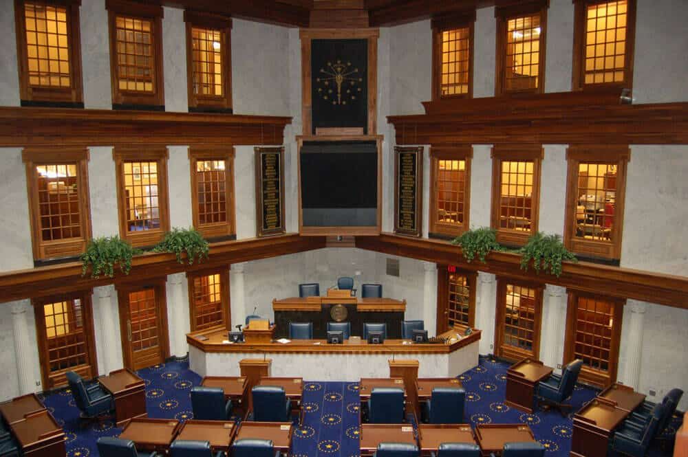  The Indiana Senate chamber