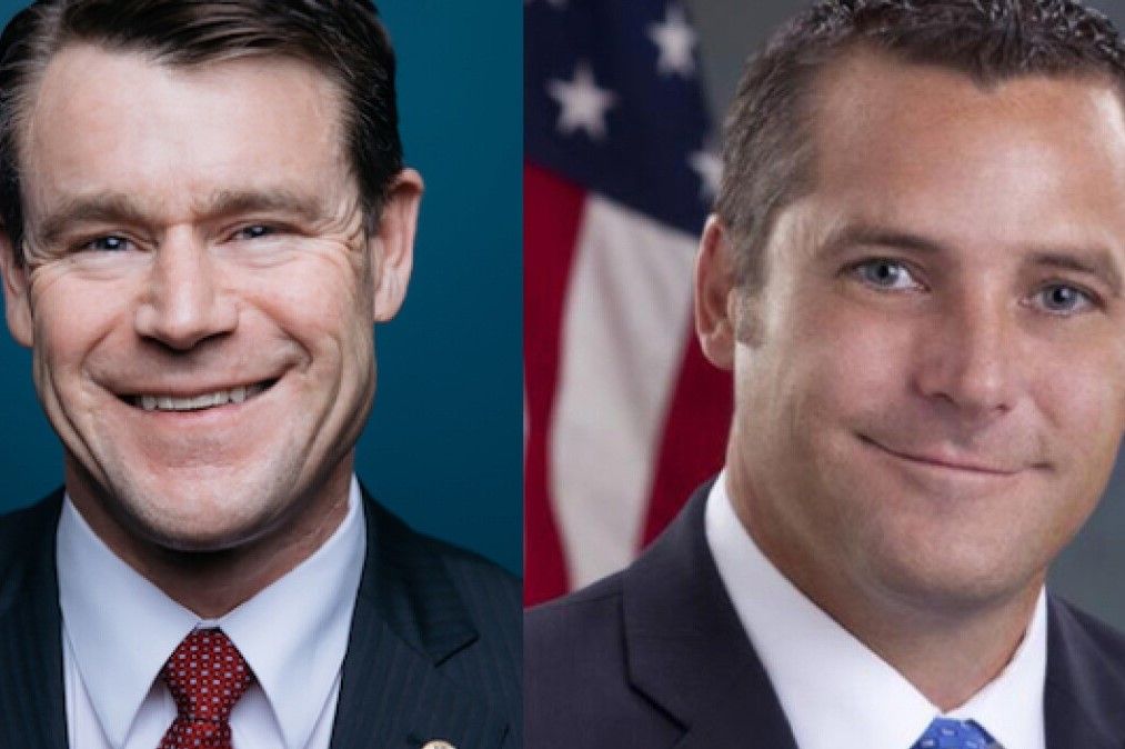 Campaign photos for Todd Young and Tom McDermott