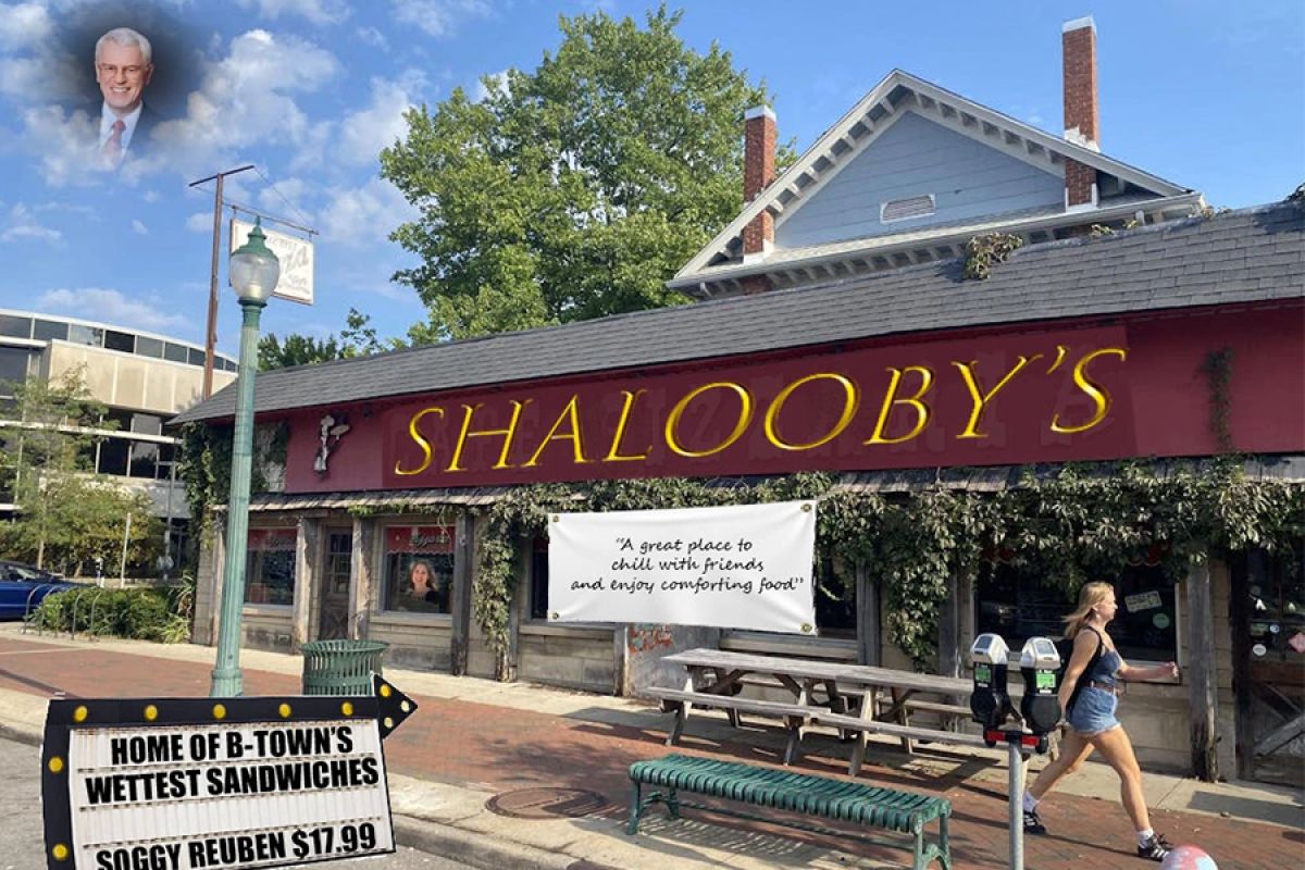 Original photoshopped image of Shalooby's, the imaginary restaurant 