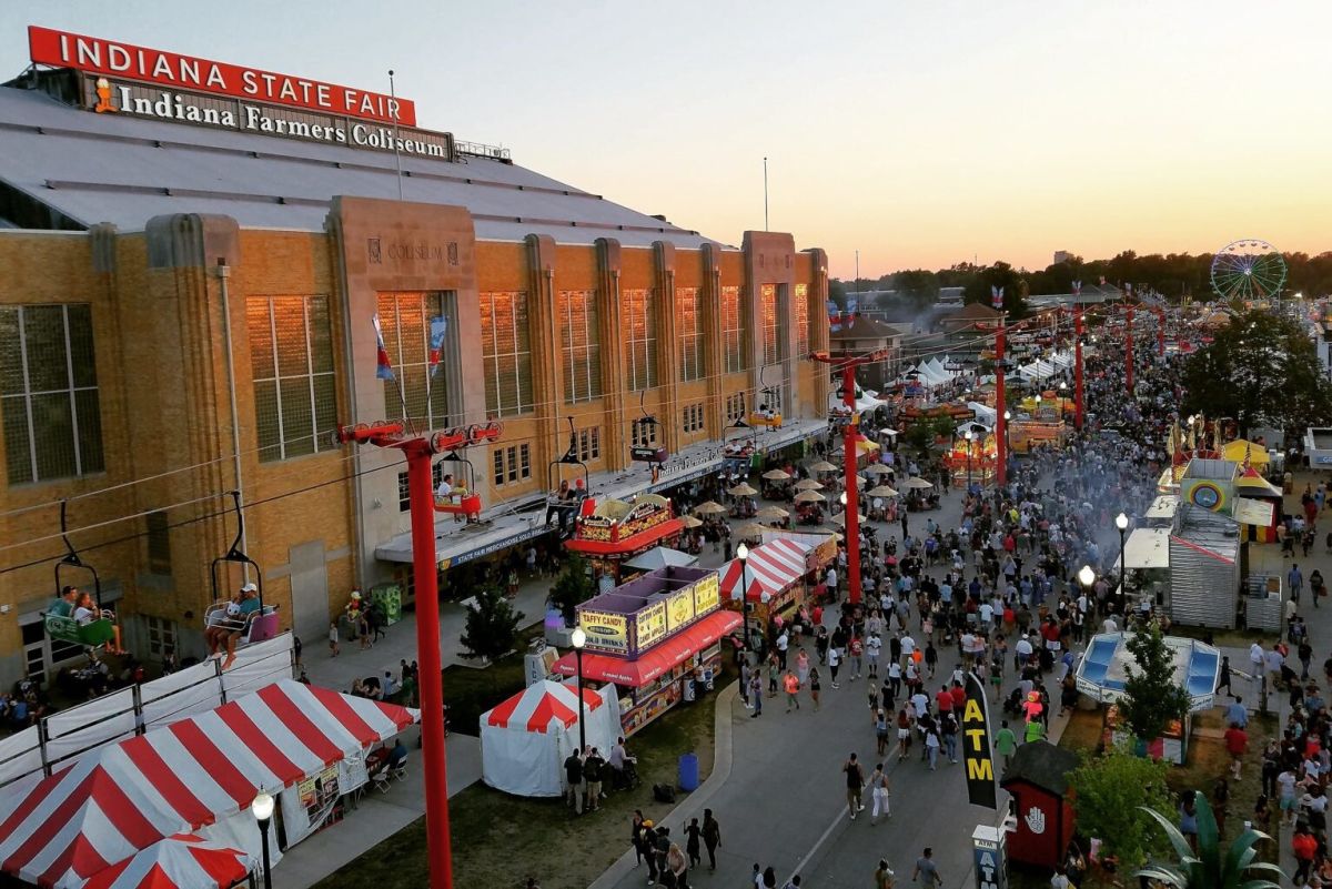 Midway rides, fried food and livestock highlight the Indiana State Fair