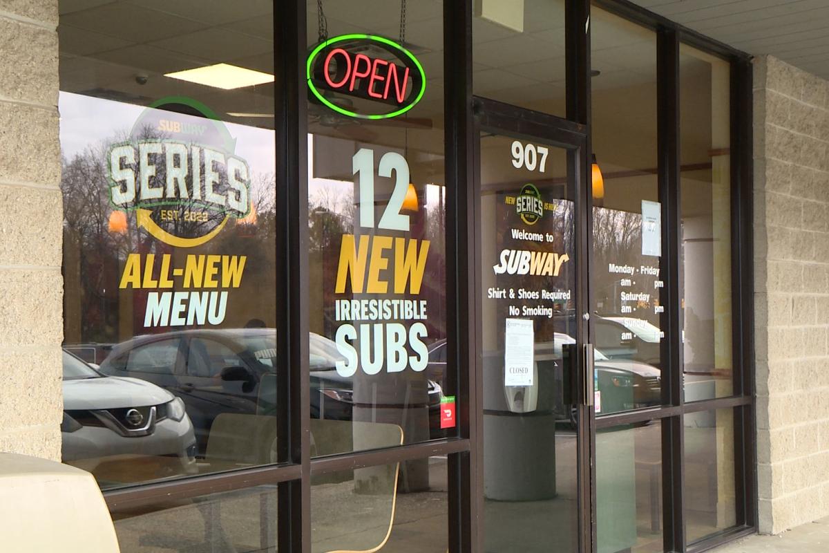 The Subway on 10th Street across from the IU campus was open Tuesday.