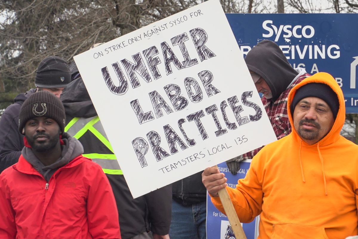 The Teamsters Local 135 strike in Indianapolis began at 9 p.m. on Sunday, March 29.